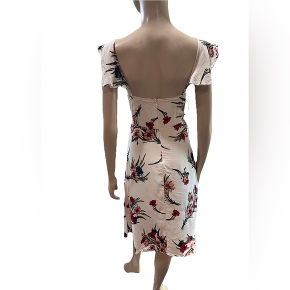 Lulu's Cream and Red Sweetheart Midi Sundress - Picture 4 of 16